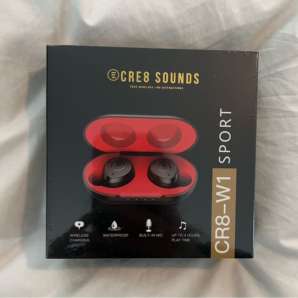 Cre8-W1 Sounds Waterproof Bluetooth Headphones